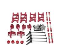 JYYTERD Accesorios Coches RC para WLtoys 144001 1/14 1/12 RC Coche Actualizar Modificación Partes Atar Barra Dirección Taza ForSwing Brazo Poner(Red)