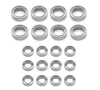 JYYTERD Accesorios Coches RC para Wltoys 144001 144002 124016 124017 124018 124019 RC Accesorios De Piezas Actualización del Coche 20pcs Conjunto Rodamientos Bolas
