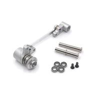 JYYTERD Accesorios Coches RC para Wltoys 144010 144001 144002 124016 127017 124018 124019 LC 1/14 RC Car Parts Upgrade Conjunto De Dirección Metal(White)
