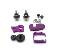 JYYTERD Accesorios Coches RC para WLtoys 144010 144002 124016 RC Accesorios De Modificación Actualización del Coche Piezas Reducción Engranajes Conjunto Diferencial(Purple)