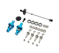 JYYTERD Accesorios Coches RC para Wltoys 284131 284010 K979 K989 K999 P929 1/28 RC Piezas De Coche Eje Transmisión Metal Engranaje Conducción Juego Cojinetes Diferenciales(Blue)