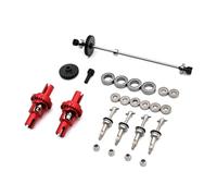 JYYTERD Accesorios Coches RC para Wltoys 284131 284010 K979 K989 K999 P929 1/28 RC Piezas De Coche Eje Transmisión Metal Engranaje Conducción Juego Cojinetes Diferenciales(Red)