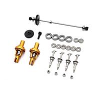 JYYTERD Accesorios Coches RC para Wltoys 284131 284010 K979 K989 K999 P929 1/28 RC Piezas De Coche Eje Transmisión Metal Engranaje Conducción Juego Cojinetes Diferenciales(Yellow)