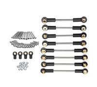 JYYTERD Accesorios Coches RC para WPL C14 C24 1/16 RC Actualización del Automóvil Modificación De Piezas Accesorios Juego Tirantes Eslabón Convergencia Suspensión Metal