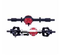 JYYTERD Accesorios Coches RC para WPL C14 C24 C34 C44 B14 B24 1/16 RC, Piezas Mejoradas, Accesorios, Juego De Eje Delantero Y Trasero Metal(Black)