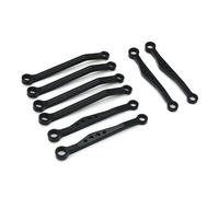 JYYTERD Accesorios Coches RC para WPL C64 C64-1 Metal para Varilla De Enlace del Chasis, Juego Varillas Tracción 1/16 RC, Accesorios Piezas Coche(Black)