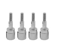 JYYTERD Accesorios Radiocontrol para HSP 1:10th para Todoterreno Buggy 94105 94106 94107 94110 94120 94124 94170 4 Piezas De Coche RC 02033 Eje Rueda Muñón Acero Actualización Accesorio(Silver)
