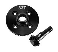 JYYTERD Accesorios Radiocontrol para Traxxas para Trx4 para Trx6 1/10 Overdrive Underdrive Engranajes De Eje Helicoidal Acero Accesorios Modificación Actualización Coche RC Crawler(Overdrive 33T 12T)