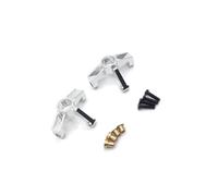 JYYTERD Accesorios Radiocontrol para WLtoys 1/10 104001 104002 RC Piezas De Metal Modificación Actualización Copa Dirección Delantera Modificadas(Silver)
