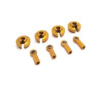 JYYTERD Accesorios Radiocontrol para Wltoys 144001 124019 RC Piezas De Actualización Accesorios Montaje Resorte Amortiguador Metal(Yellow)