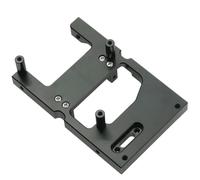 JYYTERD Accesorios Radiocontrol para Wpl C24 C14 B16 B36 1/16 RC Car MN D90 99s Actualización De Pieza Servo Dirección Metal Soporte Montaje Fijo del(Black)