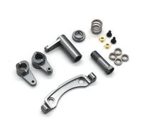 JYYTERD Accesorios Radiocontrol para ZD para Racing DBX-10 10427S 9106S 1/10 RC Montaje De Dirección Piezas Metal para Coches Control Remoto Mejoradas Accesorios(Silver)