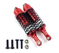JYYTERD Amortiguador de Coche RC para Traxxas 727 para Slash 4x4 1/10 RC Coche Aleación De Aluminio Amortiguador Delantero/Trasero Full Metal Gran Diámetro(Red,Front)