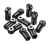 JYYTERD Biela RC Juego De 10 Rótulas Metal M2.5 para Barra Acoplamiento, Piezas Repuesto para Modelos RC Coches, Barcos Y Aviones(Black)
