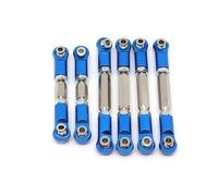 JYYTERD Biela RC para ARRMA para Giant para Stone para Small para Typhoon para Granite 1/10 RC Car Barra De Acoplamiento Dirección Enlace Metálico para Kit Combinado(Blue)