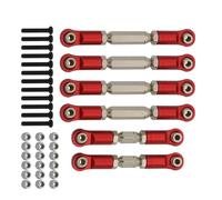 JYYTERD Biela RC para Arrma para Granite para Senton para Typhon para Big para Rock Piezas De Mejora para Coche RC 1/10: Juego Barras Acoplamiento Metal(Red)