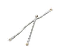 JYYTERD Biela RC para Axial para Capra 1.9 para Unlimited Trail para Buggy 1/10 RC Crawler Actualización 2 Piezas De Enlaces Dirección Ajustables Metal Extremo Barra(Silver)