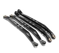 JYYTERD Biela RC para Axial para Wraith 90018 1/10 RC Crawler Car Piezas De Aleación Aluminio Barra Enlace Brazo E Inferior para Varillaje Suspensión del Chasis(Black,Upper)
