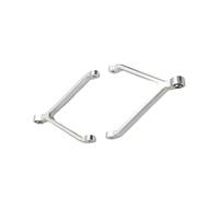 JYYTERD Biela RC para FMS para Xiaoqi para FCX24 1/24 RC Car Parts Actualización Y Reacondicionamiento De Metal Proceso CNC para Enlace Fijo Chasis(Silver)