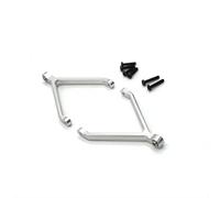 JYYTERD Biela RC para FMS para Xiaoqi para FCX24 1/24 RC Piezas De Automóvil Actualización Y Reacondicionamiento Metal Proceso CNC para Enlace Fijo del Chasis(Silver)