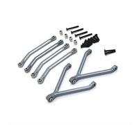 JYYTERD Biela RC para FMS para Xiaoqi para FCX24 1/24 RC Piezas De Automóvil Actualización Y Reacondicionamiento Metal Proceso CNC para Enlace Fijo Eje Chasis(Gray)