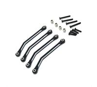 JYYTERD Biela RC para FMS para Xiaoqi para FCX24 1/24 RC Piezas De Coche Actualización Y Reacondicionamiento Metal Proceso CNC para Enlace Fijo Chasis(Black)