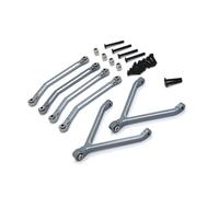 JYYTERD Biela RC para FMS para Xiaoqi para FCX24 1/24 RC Piezas De Coche Actualización Y Reacondicionamiento Metal Proceso CNC para Enlace Fijo Eje Chasis(Gray)