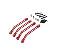 JYYTERD Biela RC para FMS para Xiaoqi para FCX24 1/24 RC Piezas De Coche Actualización Y Reacondicionamiento Metal Proceso CNC para Enlace Fijo Chasis(Red)