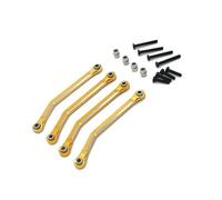 JYYTERD Biela RC para FMS para Xiaoqi para FCX24 1/24 RC Piezas De Coche Actualización Y Reacondicionamiento Metal Proceso CNC para Enlace Fijo Chasis(Yellow)