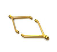 JYYTERD Biela RC para FMS para Xiaoqi para FCX24 1/24 RC Piezas De Coche Actualización Y Reacondicionamiento Metal Proceso CNC para Enlace Fijo del Chasis(Yellow)
