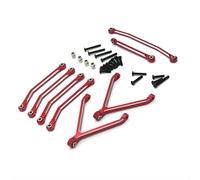 JYYTERD Biela RC para FMS para Xiaoqi para FCX24 Piezas para Coche RC 1/24 Proceso De Reacondicionamiento para El Kit Enlace Dirección Fijo del Eje Chasis(Red)