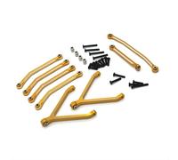 JYYTERD Biela RC para FMS para Xiaoqi para FCX24 Proceso De Reacondicionamiento CNC Piezas Automóvil RC 1/24 para Kit Enlace Dirección Fijo Eje Chasis(Yellow)