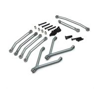 JYYTERD Biela RC para FMS para Xiaoqi para FCX24 Proceso De Reacondicionamiento CNC Piezas Automóvil RC 1/24 para Kit Enlace Dirección Fijo Eje Chasis(Gray)