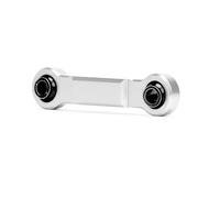 JYYTERD Biela RC para HPI para Savage para Flux XL 21 25 SS RS4 Piezas De Mejora La Barra Dirección del Servo Aleación Aluminio para Coche RC(Silver)