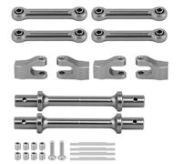 JYYTERD Biela RC para Losi, Mini, LMT, Monster Truck 1/18 RC Car, Piezas De Actualización Metal, Juego Barras Antivuelco Delanteras Y Traseras Aleación Aluminio(Gray)