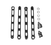 JYYTERD Biela RC para MN para MN168 LC79 para MN78 para MN82 1/12 RC Car Metal para Varilla De Fijación Chasis Mejora del Marco Enlace Piezas Actualización(Black)