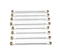 JYYTERD Biela RC para MN128 MN86 MN86S para MN G500 para La Barra De Acoplamiento del Chasis, El Enlace Suspensión, Piezas para Coche RC 1/12(Silver)
