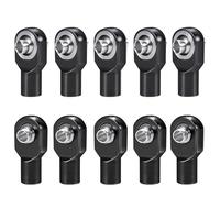 JYYTERD Biela RC para Slash para Hoss para Rustler para Stampede para Telluride 4x4 Piezas para Coche RC 1/10 Cabezal Esférico M3 Extremos De Rótula Tirante Enlace(Black)