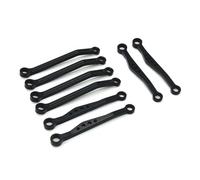 JYYTERD Biela RC para WPL C64 C64-1 Piezas De Actualización para Coche RC 1/16, Accesorios Metálicos para El Conjunto Varillas Enlace del Chasis Y Tracción(Black)