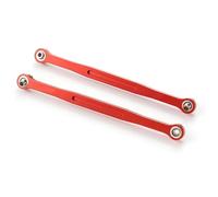 JYYTERD Biela RC para Xmaxx 1/5 RC Car Part 2 Piezas Juego De Barras Enlace Dirección Distancia Entre Ejes Aleación Aluminio(Red)