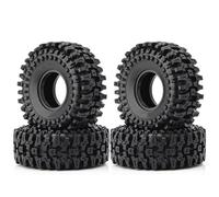 JYYTERD Compatible con Axial para SCX10 II 90046 Pro para Capra para TRX4 D90 1/10 Piezas para Coche RC Crawler 4 Neumáticos De Goma Blanda De 120 Mm Y 1,9" Neumático de Coche RC