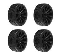 JYYTERD Compatible con Tamiya para TT01 para TT02 XV01 PTG-2 para Kyosho para HPI 1/10 Piezas para Coche RC De Drifting En Carretera Neumáticos De Plástico Duro De 65 Mm Neumático de Coche RC