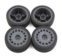 JYYTERD Compatible con Tamiya para TT01 para TT02 XV01 TA06 PTG2 para HPI para KYOSHO WR8 para HSP 1/10 Piezas De Mejora para Coches RC Neumático/Rueda De Plástico Neumático de Coche RC(Gray)