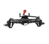 JYYTERD Eje Completo RC para Axial para SCX10 II 90046 90047 D90 1/10 RC Piezas para Coche Crawler Eje De Portal Delantero Y Trasero Aluminio CNC(Black,Front)