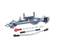 JYYTERD Eje Completo RC para Axial para SCX10 III AXI03007 1/10 RC Crawler Car Upgrade Parts CNC Juego De Ejes Rectos Delanteros Y Traseros Aluminio(Gray,Front)