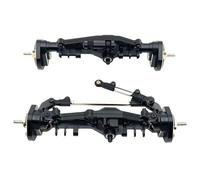 JYYTERD Eje Completo RC para MJX H12Y + H12P 1/12 RC Car Piezas De Actualización Accesorios Repuesto Juego Eje Portal Aluminio(Black,1Set)