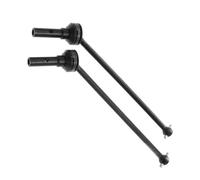 JYYTERD Eje de transmisión RC para Traxxas para Sledge 1/8 RC Car Upgrade Parts 2 Piezas Eje De Transmisión Delantero Y Trasero Acero CVD 9550 9654X(Black)