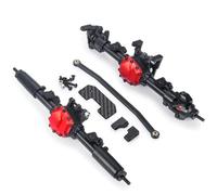 JYYTERD Eje Delantero Trasero RC para Axial para SCX10 II AX90046 90047 90027 90028 1/10 RC para Rock Crawler Piezas De Coche Eje Delantero Trasero Completo Recto(Front and Rear)