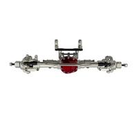 JYYTERD Eje Delantero Trasero RC para Axial Scx10 90046 90047 AX90060 Cuerpo Metálico Eje Delantero Y Trasero Recto 1/10 Accesorios para Coche RC Piezas De Actualización(Silver,Front)