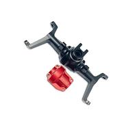 JYYTERD Eje Delantero Trasero RC para HOBBYPLUS CR18P para Rock para Van 1/18 RC Car Carcasa del Eje Delantero Y Trasero Actualización De Piezas Aleación Aluminio(Black,Front)